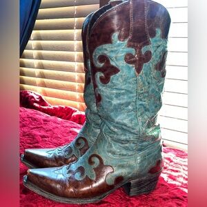 Lane Genuine Ostrich Leather Size 8 Women’s Boots